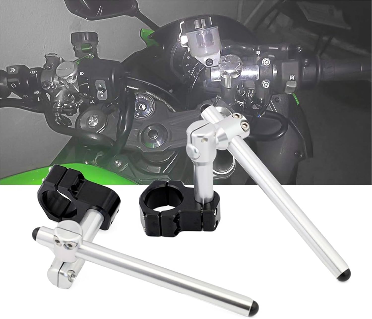 カワサキ用 忍者用ZX-6R 636用 ZX6R 2013-2020用 ライザーハンドルバー